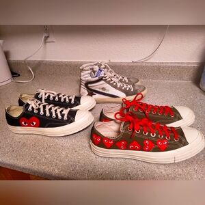 2 Converse CDG and GGDB Shoes